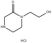 1-(2-HYDROXYETHYL)PIPERAZIN-2-ONE HYDROCHLORIDE 结构式