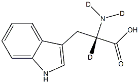 色氨酸-D3 结构式