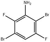2,3-二溴-5,6-二氟苯胺 结构式
