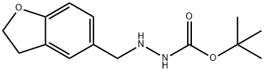tert-butyl 2-((2,3-dihydrobenzofuran-5-yl)Methyl)hydrazinecarboxylate Structure