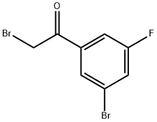 2-broMo-5'-broMo-3'-fluoroacetophenone Structure
