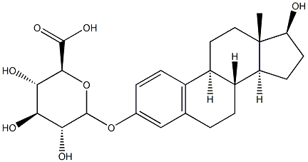 雌二醇葡糖苷酸 结构式