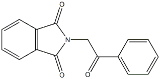 2-(1-苯基乙酮-2-基)异吲哚啉-1,3-二酮, , 结构式