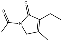 1-acetyl-3-ethyl-4-Methyl-1H-pyrrol-2(5H)-one, 61892-80-6, 结构式