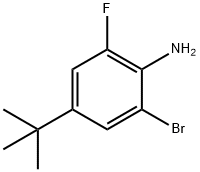 2-broMo-4-(tert-butyl)-6-fluoroaniline Structure