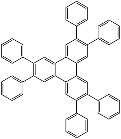 2,3,6,7,10,11-hexaphenyltriphenylene Structure