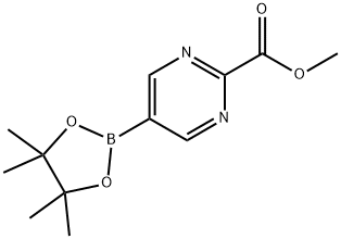 Methyl 5-(4,4,5,5-tetraMethyl-1,3,2-dioxaborolan-2-yl)pyriMidine-2-carboxylate Structure