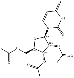2',3',5'-Tri-O-acetyl-2-thiouridine Struktur