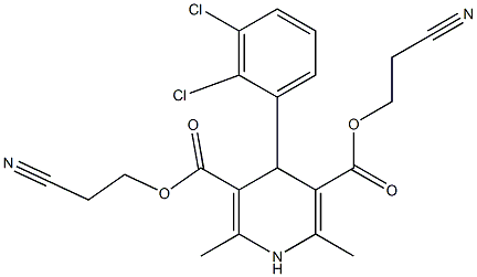bis(2-cyanoethyl) 4-(2',3'-dichlorophenyl)-2,6-diMethyl-1,4-dihydropyridine-3,5-dicarboxylate