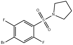 1-(4-broMo-2,5-difluorophenylsulfonyl)pyrrolidine Structure