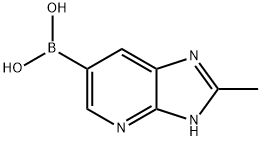 (2-Methyl-3H-iMidazo[4,5-b]pyridin-6-yl)boronic acid Structure