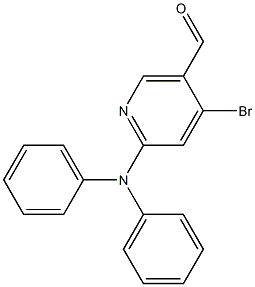 4-溴-6-(二苯胺O)烟醛 结构式