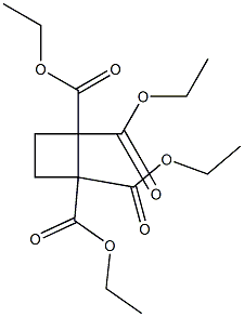 环丁烷-1,1,2,2-四羧酸四乙酯 结构式