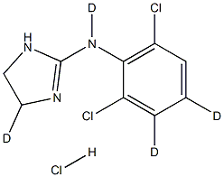 Clonidine-d4 HCl Struktur