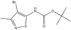 tert-Butyl (4-broMo-3-Methylisothiazol-5-yl)carbaMate Struktur