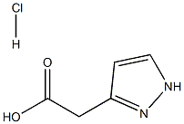 (1H-PYRAZOL-3-YL)-ACETIC ACID HYDROCHLORIDE, , 结构式