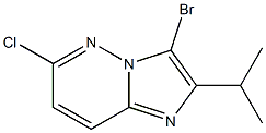 3-溴-6-氯-2-异丙基咪唑[1,2-B]并哒嗪 结构式