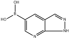 7-氮杂吲唑-5-硼酸, 1417985-25-1, 结构式
