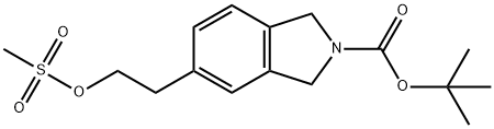 tert-butyl 5-(2-((Methylsulfonyl)oxy)ethyl)isoindoline-2-carboxylate, 1823818-24-1, 结构式