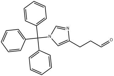 3-(1-三苯甲基-1H-咪唑-4-基)丙醛, 102676-61-9, 结构式