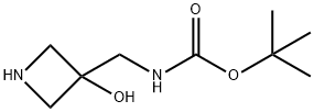 N-[(3-ヒドロキシアゼチジン-3-イル)メチル]カルバミン酸TERT-ブチル 化学構造式