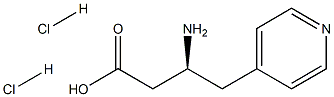 (S)-3-Amino-4-(4-pyridyl)-butyric acid2HCl 结构式