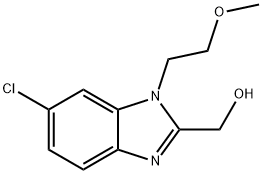 [6-Chloro-1-(2-methoxy-ethyl)-1H-benzoimidazol-2-yl]-methanol Structure