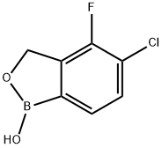 5-氯-4-氟-1,3-二氢-2,1-苯并氧杂硼-1-醇 结构式