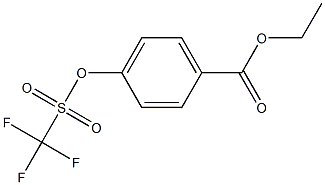 Benzoic acid, 4-[[(trifluoromethyl)sulfonyl]oxy]-, ethyl ester Structure