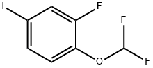 1-(difluoromethoxy)-2-fluoro-4-iodobenzene 结构式