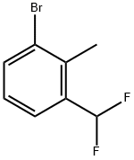 3-溴-2-甲基二氟甲基苯 结构式