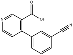4-(3-cyanophenyl)nicotinic acid Structure