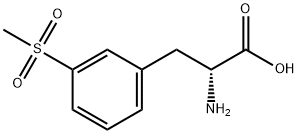 (R)-2-氨基-3-(3-(甲基磺酰基)苯基)丙酸, 1270132-45-0, 结构式