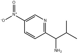 2-methyl-1-(5-nitropyridin-2-yl)propan-1-amine Structure