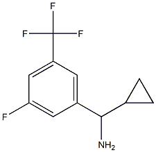 CYCLOPROPYL[3-FLUORO-5-(TRIFLUOROMETHYL)PHENYL]METHANAMINE Structure