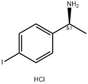 (S)-1-(4-Iodophenyl)ethanamine hydrochloride, 1308650-40-9, 结构式