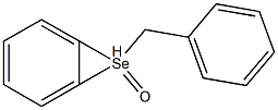 Benzene, [(phenylmethyl)seleninyl]- Structure