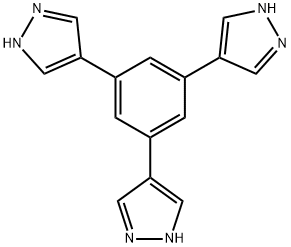 1,3,5-トリス(1H-ピラゾール-4-イル)ベンゼン 化学構造式