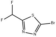 2-溴-5-(二氟甲基)-1,3,4-噻二唑, 1340313-49-6, 结构式