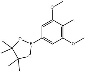 3.5-二甲氧基-4-甲基苯硼酸频呢醇酯, 1345024-09-0, 结构式