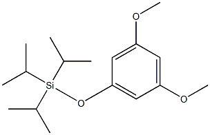 Silane, (3,5-dimethoxyphenoxy)tris(1-methylethyl)- Structure