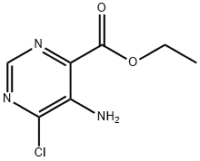 ethyl 5-amino-6-chloropyrimidine-4-carboxylate 结构式