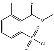 2-氯磺酰基-6-甲基苯甲酸甲酯 结构式