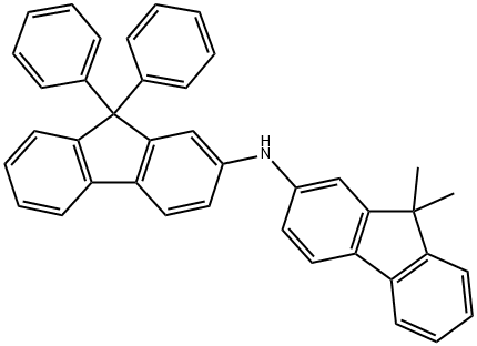 N-(9,9-二甲基-9H-芴-2-基)-9,9-二苯基芴-2-胺, 1456702-56-9, 结构式