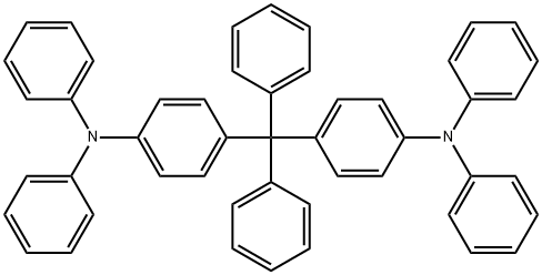 4,4'-(Diphenylmethylene)bis(N,N -diphenylaniline) Structure
