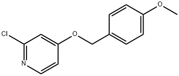 2-CHLORO-4-[(4-METHOXYPHENYL)METHOXY]PYRIDINE, 1480437-66-8, 结构式