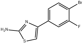 4-(4-bromo-3-fluorophenyl)-1,3-thiazol-2-amine Structure