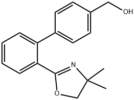 [2'-(4,4-dimethyl-4,5-dihydro-1,3-oxazol-2-yl)biphenyl-4-yl]methanol 结构式