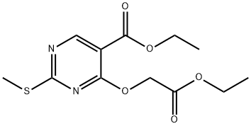 ethyl 4-(2-ethoxy-2-oxoethoxy)-2-((4-(methylthio)benzyl)amino)pyrimidine-5-carboxylate 结构式