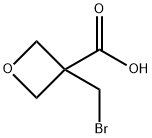 3-(溴甲基)氧杂环丁烷-3-羧酸, 1802048-89-0, 结构式